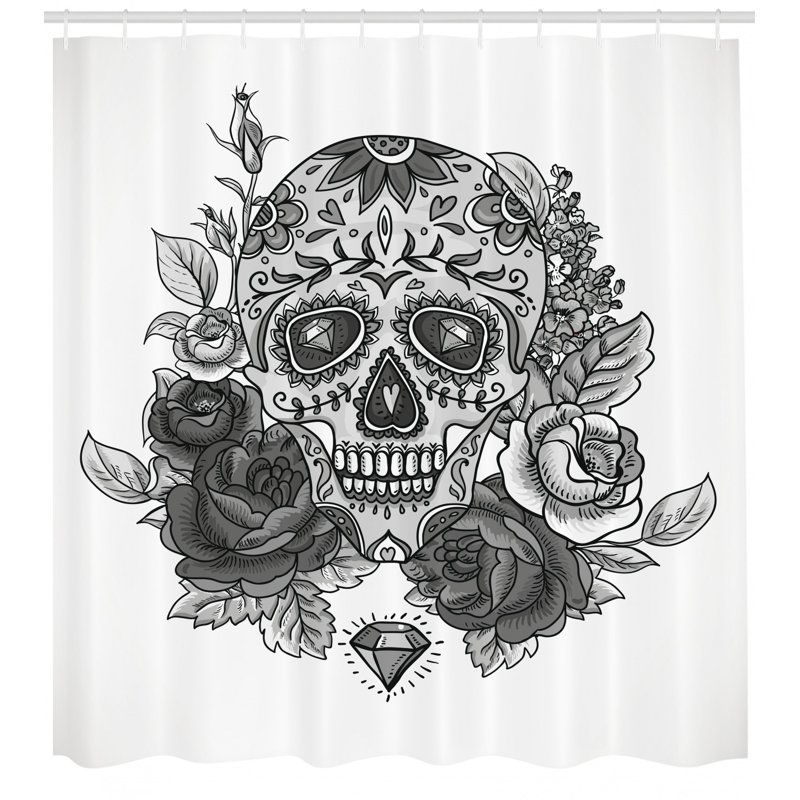 Shower Curtain with Hooks Included, 70" H x 69" W