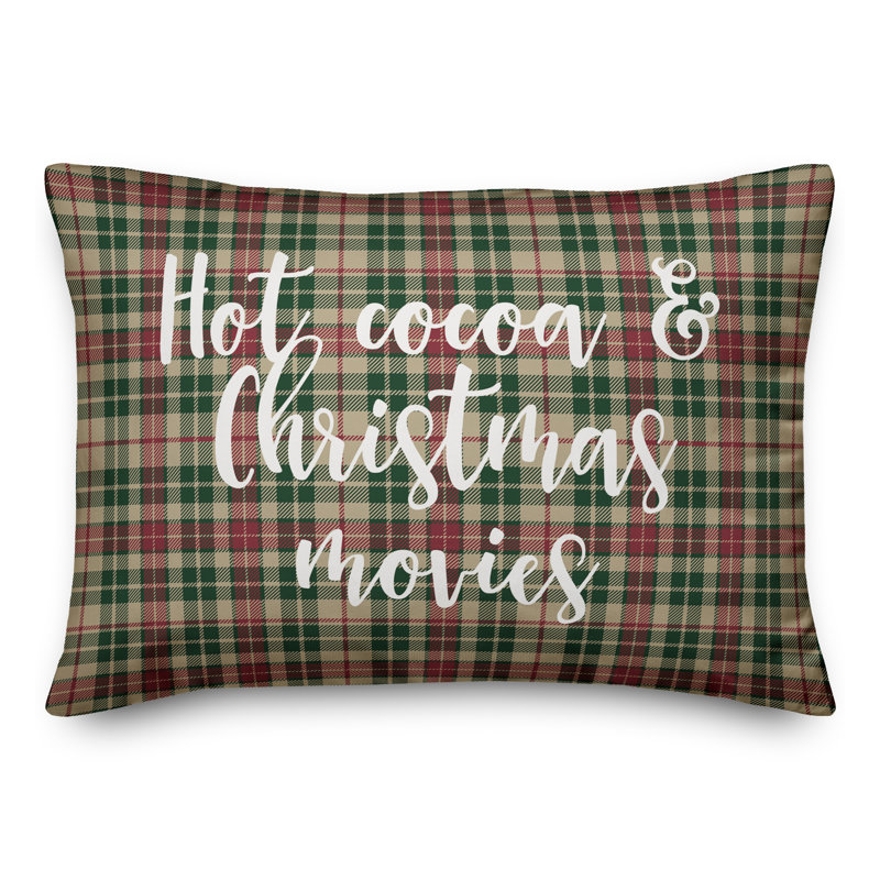  Coussin Hot Hot cacao et films de Noël