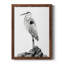 Shoreline Heron en toile encadrée de qualité supérieure - prêt à accrocher-1619145128-1619145143