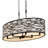 Kato 6-Light Oval Pendant - Carbon Black-1511346632