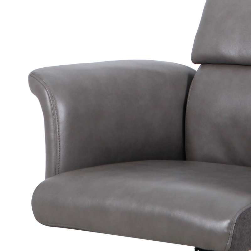 Khaydence Swivel Tilting Office Chair with Height-Adjustable, Gray
