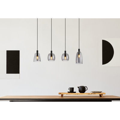 Broxton Linear Pendant Light Set, 4 Light