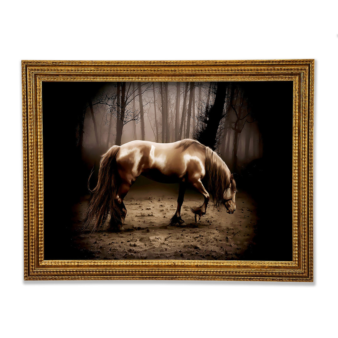 Woodland Horse - Einzelner Bilderrahmen Kunstdrucke