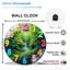 Horloge murale colorée avec art de scène de la nature - Horloge murale moderne en verre 12 po