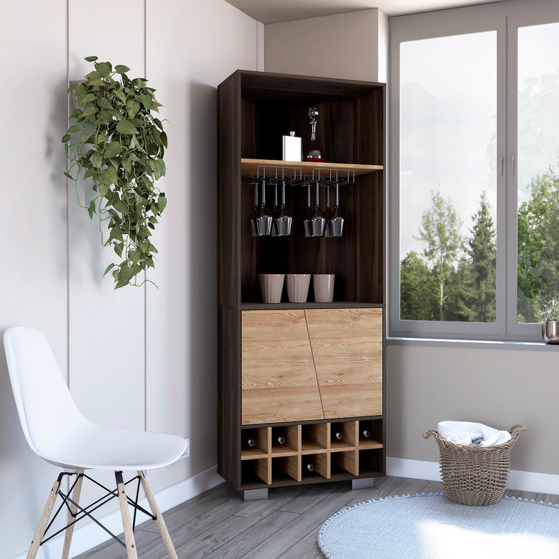 Armoire de bar d'angle