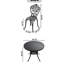 5 meubles en aluminium coulé résistant aux intempéries, noir, mobilier d'espace, aluminium, délice noir