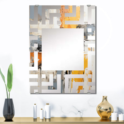 Miroir mural Sleiman - Collages abstraits décoratifs MIR131606