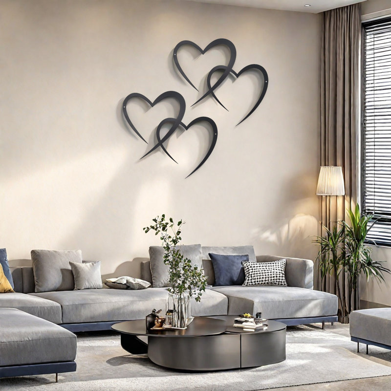 Décoration murale cœur pour le salon