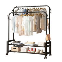  STONCEL 5-Tiers Metal Garment Clothes Rack with