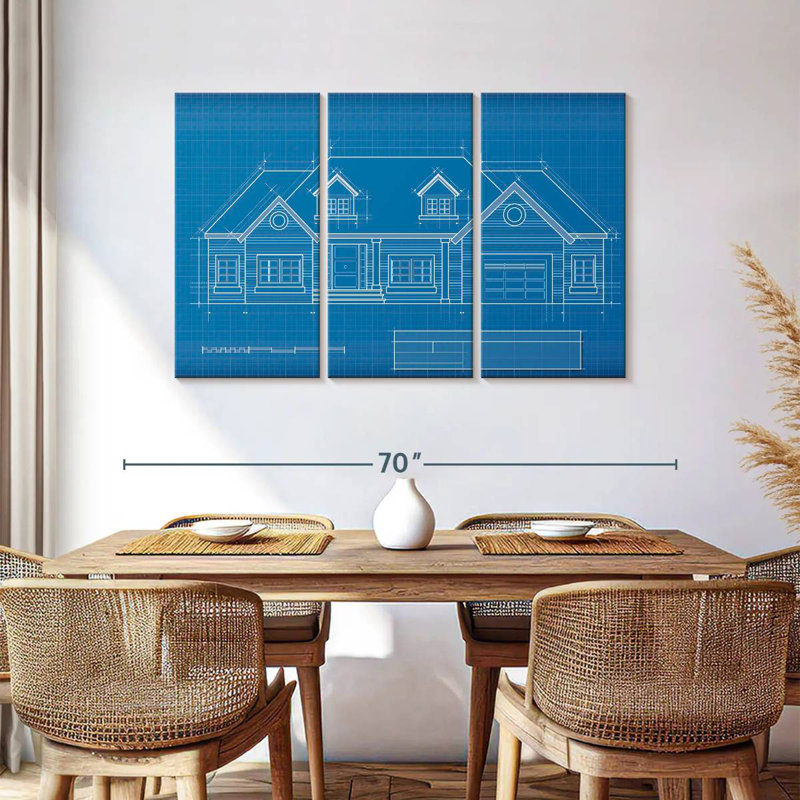 Lilie Dream Home Blueprint, H 36 po x l 57 po
