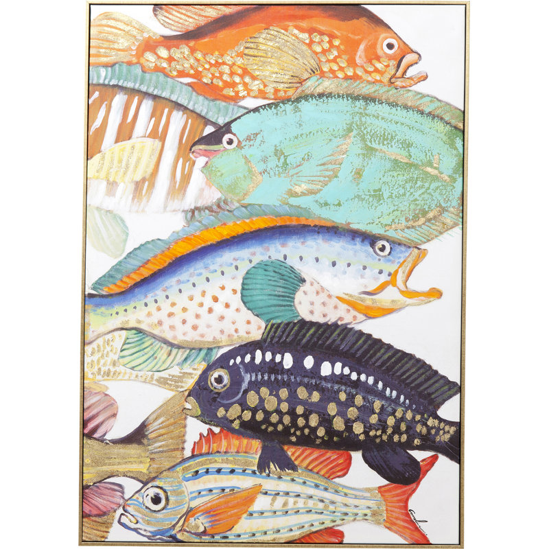 Picture Touched Fish Meeting Two 75x100cm