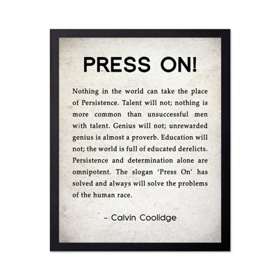 Calvin Coolidge Press on