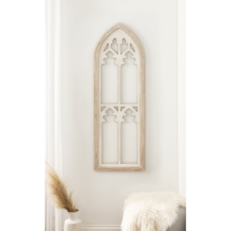 Amabelle, art mural 16 x 46, blanc, naturel