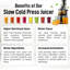 Zulay Kitchen Cold Press Masticating Juicer Extractor - Slow Press Electric Juicer For Fruits And Vegetables