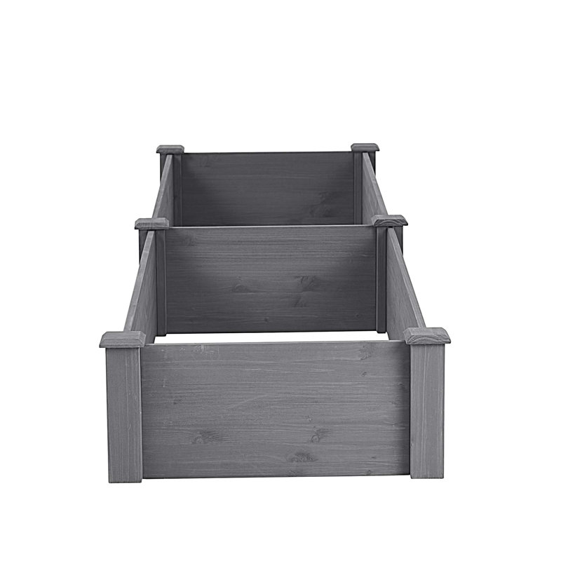 Over Ground Raised Garden Bed Large Long Planter Box for Outdoor, Tool-Free Assembly, 10.03" H x 96.03" W x 27.97" D