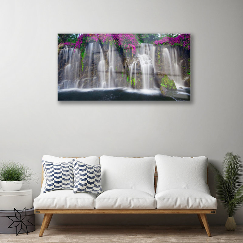 Nature Waterfall - No Frame Print on Glass