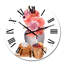 Composition d'automne avec tartes aux fruits et boissons chaudes - Horloge murale décontractée-447979220