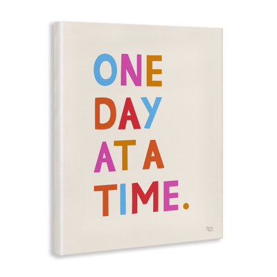 "One Day At A Time", art mural sur toile par Jessica Beck