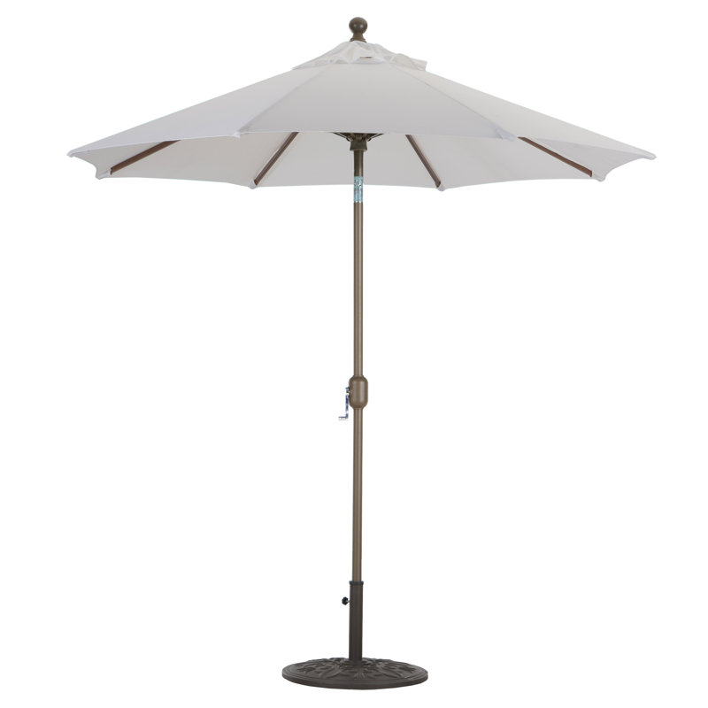 Parasol de marché de 7,5 pi Nadasha, Bronze antique, Toile Toile Toile Sunbrella®