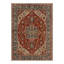 Tapis oriental rouge / beige lavable à la machine avec envers antidérapant-133482879