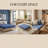 ASTRA TWIN FOAM CORE 12" Memory Foam Mattress with Super Soft Fabric Cover, Blue-gray, 75x39x12 inches-26182167-26700892
