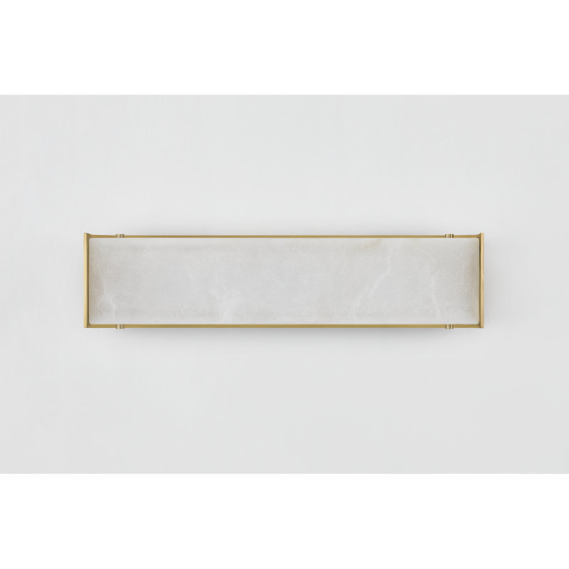 Hera 4.25" Alabaster Wall Sconce, 18" H x 4.25" W x 4.25" D
