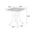 Bistro Set 3 Piece Rustproof Cast Aluminum Patio Furniture Sets 2 Chairs and 1 Round Table Outdoor, Garden, Patio, Balcony-163997485