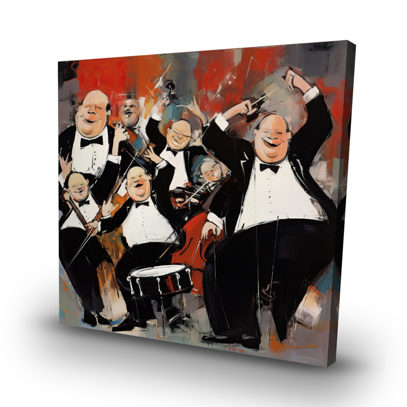 Lively dance - 32"x32" art on canvas