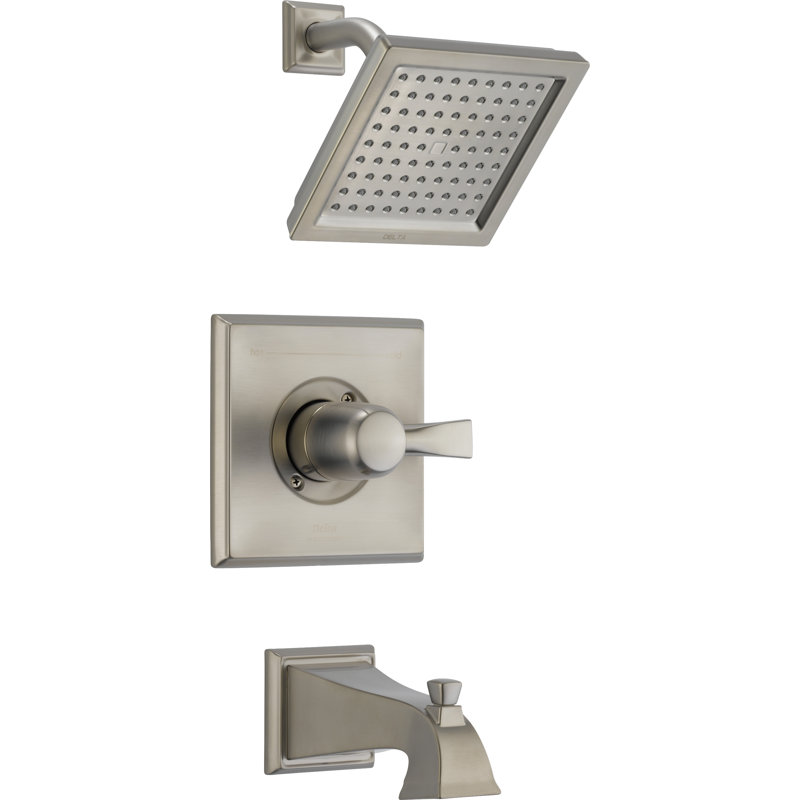 Dryden 14 Series Single-Function Tub Shower Faucet Set, Shower Valve Trim Kit, Brilliance Stainless