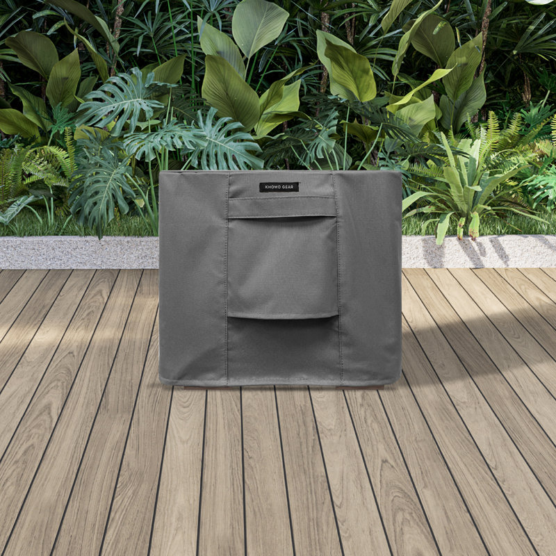 Heavy-duty 16” Ottoman Patio Cover, Gray
