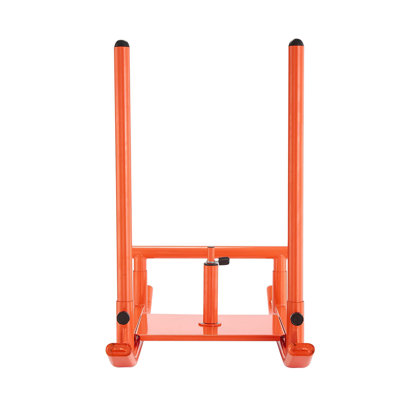 Traîneau à poids, traîneau électrique en acier, traîneaux de musculation pour améliorer la vitesse de l'exercice, équipement d'entraînement physique avec poignée, compatible avec les plateaux de poids de 1/2 po, orange