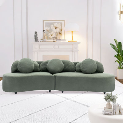 Jovanny Modern 103.9'' Living Room Sofa Pea Shaped Couch,sofa,couch