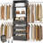 Seward 4-9Ft Closet Organizer with 4 Wooden Drawers And 4 Rods-1313031103