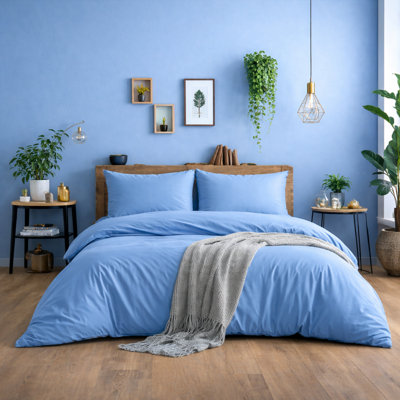Ultra-Soft Microfiber Plain Duvet Cover Set with Matching Pillowcases - Everyday Bedding