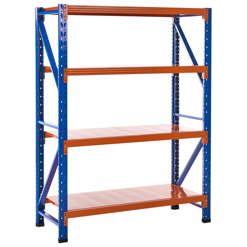 Steel Basic Storage System, Orange/Blue, 200cmH x 150cmW x 60cmD
