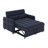 Convertible Sofa Bed, Sleeper Sofa With Pullout Bed, Adjustable Backrest-1006236866