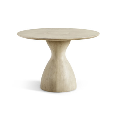 Water Round Solid Oak Dining Table