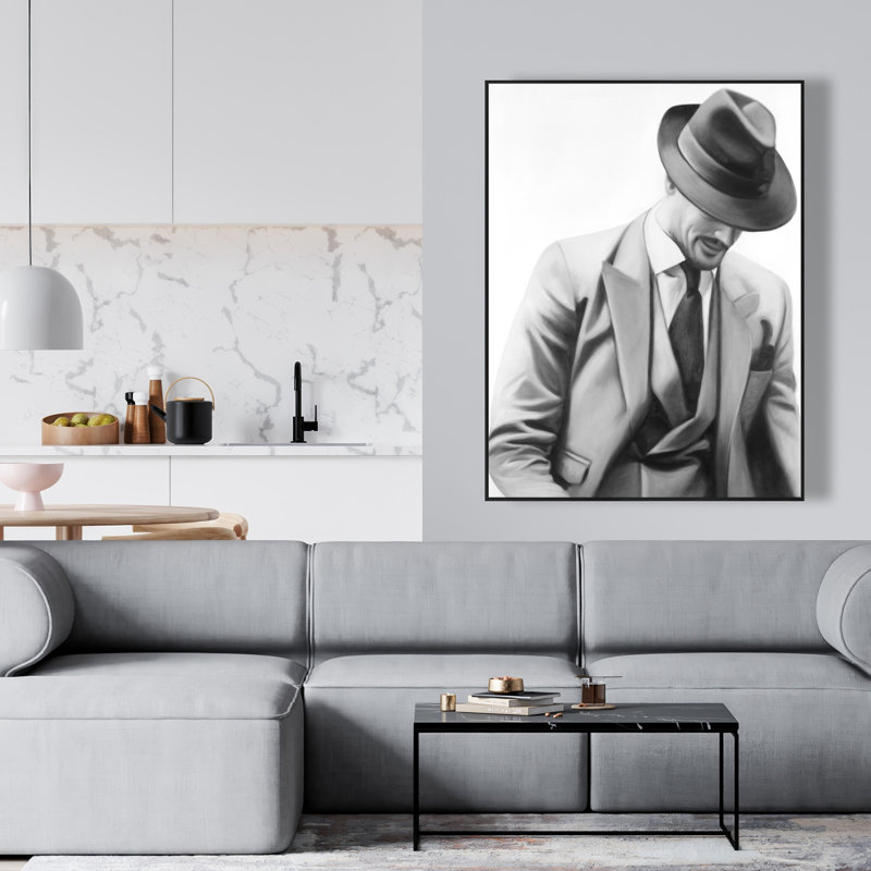Elegant businessman - Framed canvas home decor for elegance