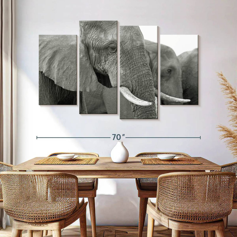 Elephant Ivory Tusks, H 42 po x l 68 po