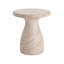 Table d'appoint en béton léger d'extérieur / d'intérieur Travertine-483326850