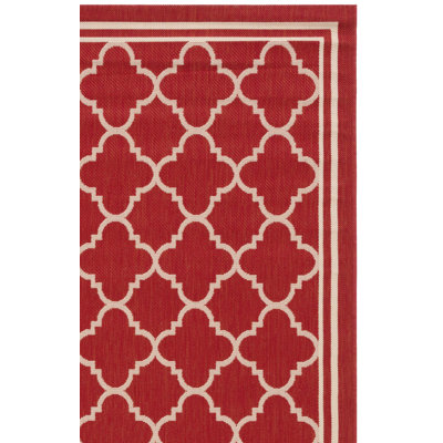 Tapis d'intérieur / extérieur à motif géométrique Herefordshire Performance