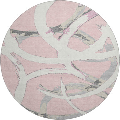 Premium Machine Washable Mayfield AMF1022 Circles Rug