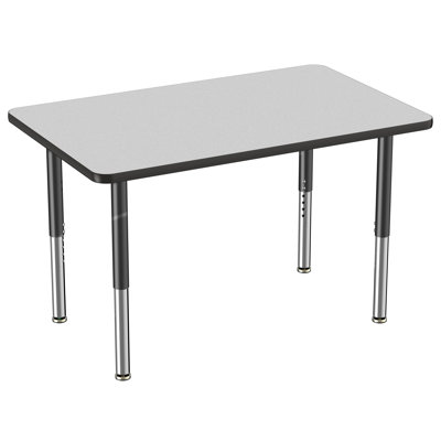 Rectangle Contour Activity Table with Adjustable Legs