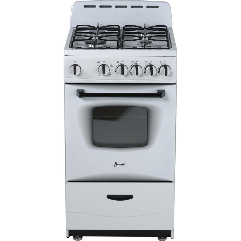 Avanti 20" Compact Gas Range Oven, White