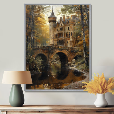 Beige Yellow Majestic Castle In Scotland - Castles Wall Art