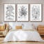Ensemble de 3 pièces encadrées sur toile noir et blanc-809689888-809689916