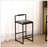 Metal PU Bar Stools,Set Of 2