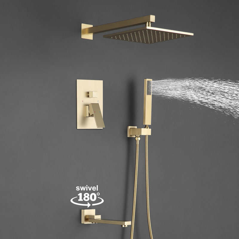 All-In-One Kit with Rough in-Valve, Gold