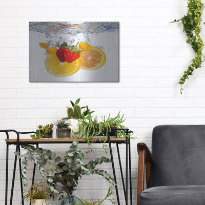 «Fruit Splash I» par Luxe Metal Portfolio