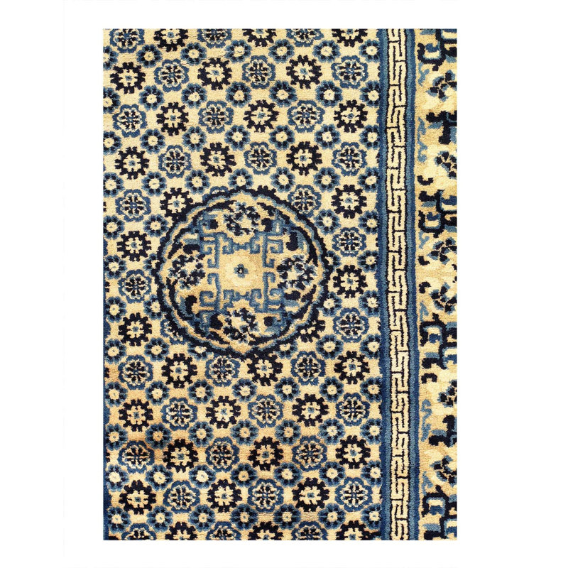 Oriental Area Rug in Navy Blue